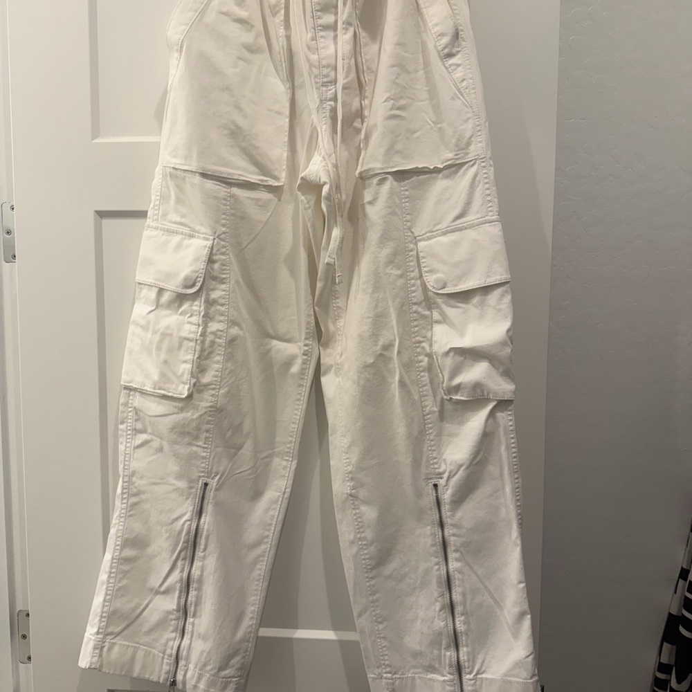 Abercrombie & Fitch white Cargo Pants